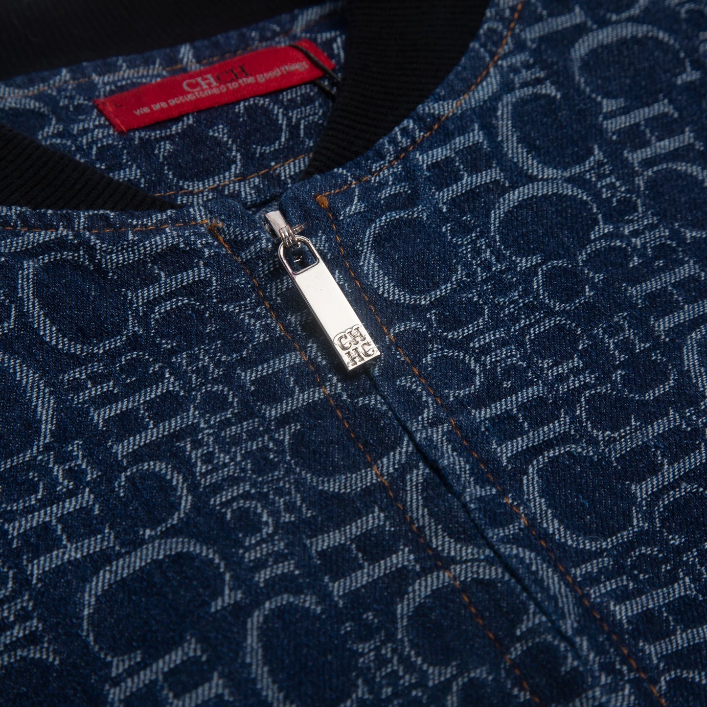 Spring Denim Casual Zipper Jacket – Simple Letter Print Coat