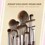 Jessup 15-Piece Professional Makeup Brush Set