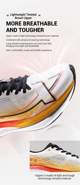 Xtep One Piece Model 2.0/1.0 Men Running Shoes  Autumn Comfortable Stability Cushion Rebound Racing Sneakers 876319110073
