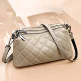 Designer 3 Layers Women's Handbag Cow Leather Female Tote Sac Luxury Soft Solid Genuine Leather Shoulder Crossbody Bag For Women