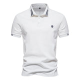 AIOPEON Men's 100% Cotton Polo Shirt – Refined Casual Style
