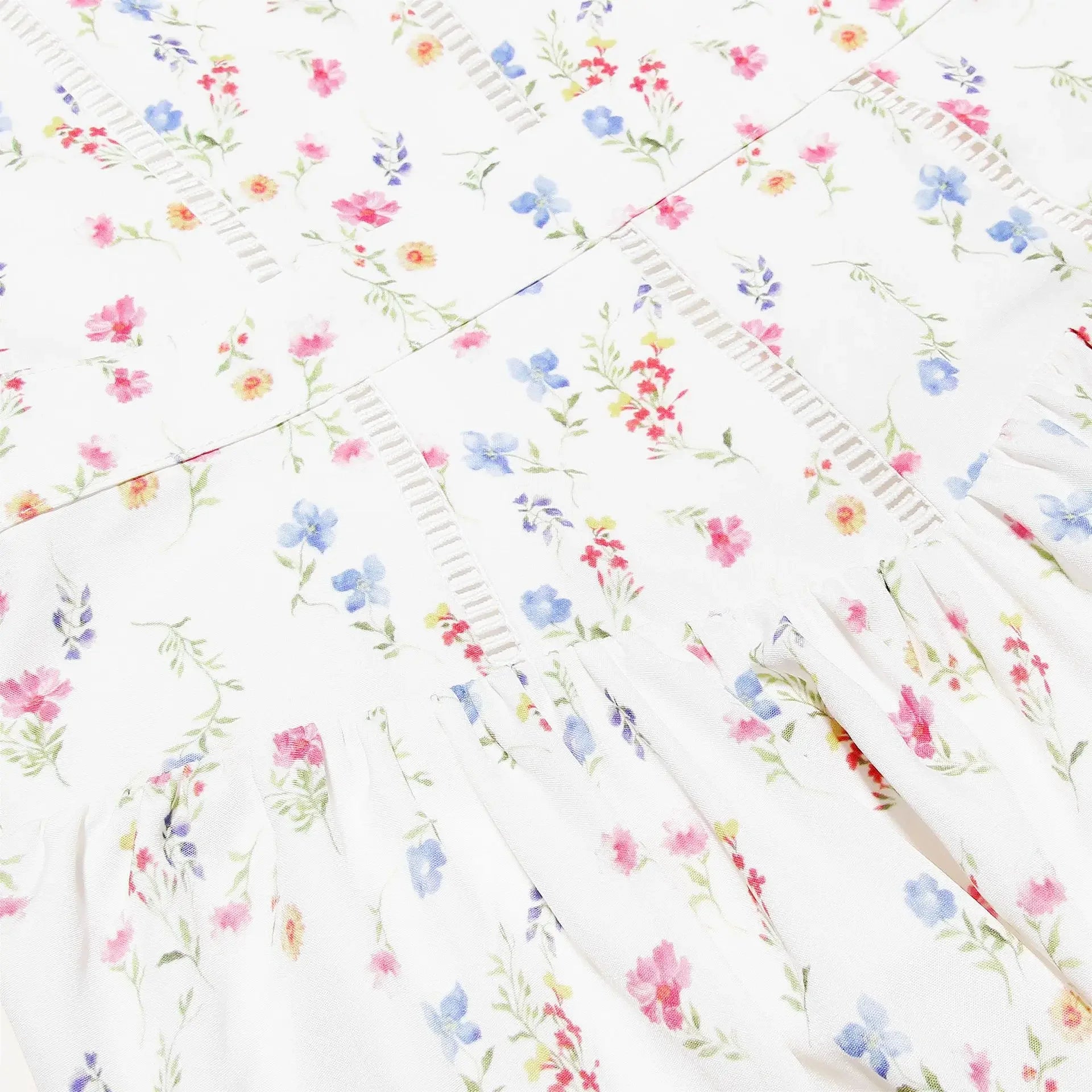 Floral Print Spaghetti Strap Midi Sundress - Elegant Boho Chic Summer Beach Dress
