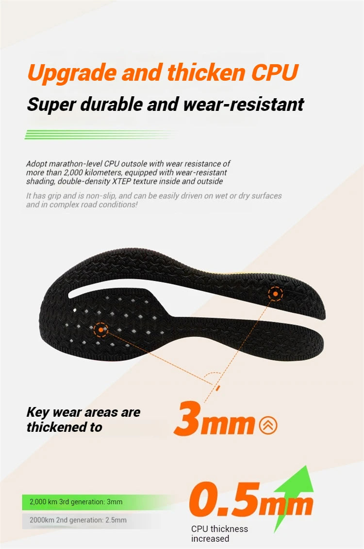 Xtep 2000km 3.0 Men’s Performance Running Shoes