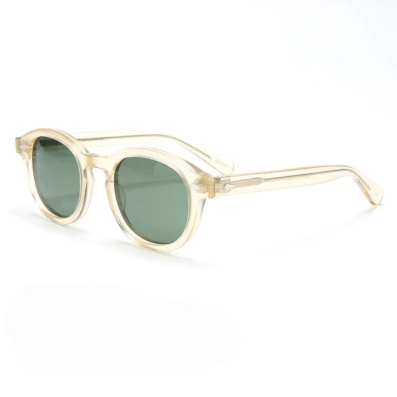 Johnny Depp Polarized Sunglasses Men Women Luxury Brand Sun Glasses Vintage Acetate Frame Driver Shade