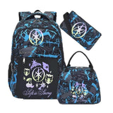 Hot Katseye Funny Print Backpacks WIth Lunch Bags Multi-pocket Camouflage Teens Travel Laptop Backpack Women School Bag Mochila