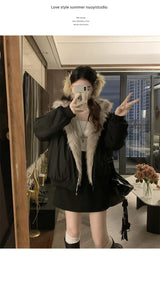 Double-Sided Hooded Winter Parka