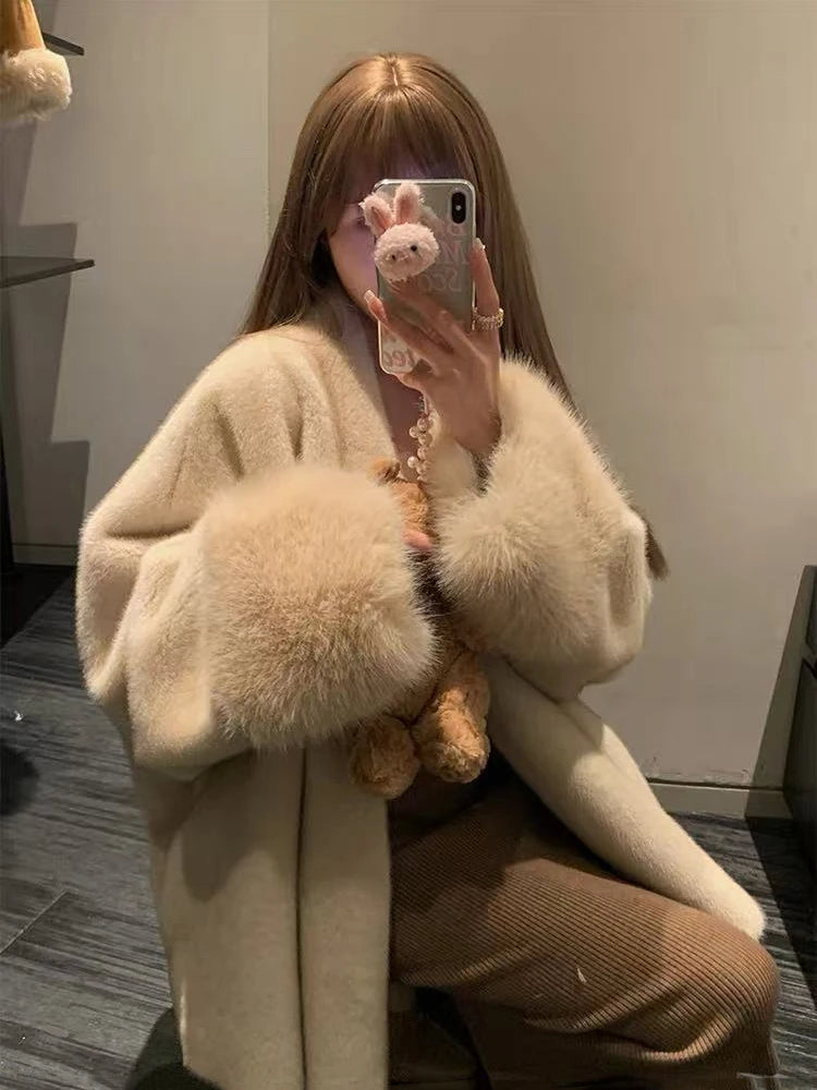 Women's Faux Mink Fur Coat – Loose Fit