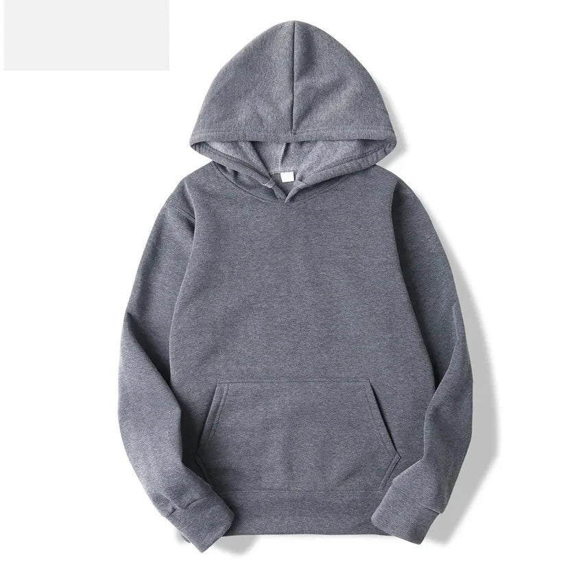 Fleece Pullover Hoodie with Pockets