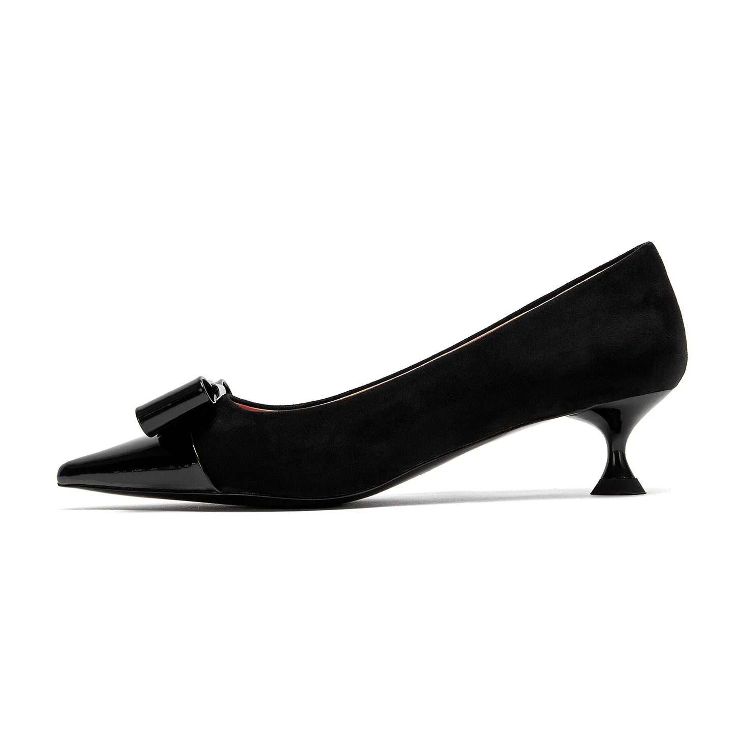 CHCH Women's Velvet Block Heel Pumps | Office & Evening