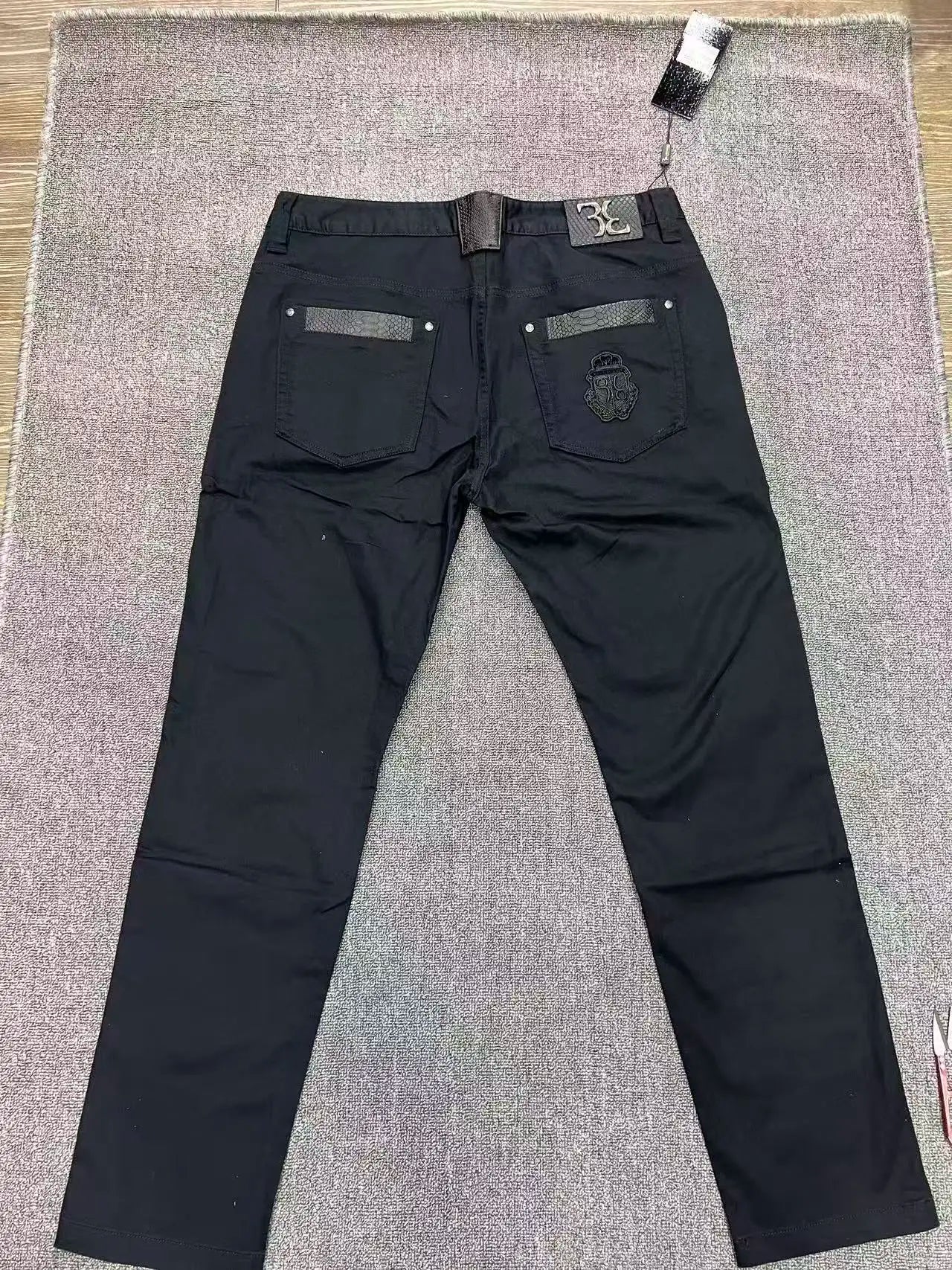 BILLIONAIRE BLSK CPRT Jeans Men 2026 Spring Summer new fashion Embroidery comfortable elasticity outdoors Big size 34-42 Pants