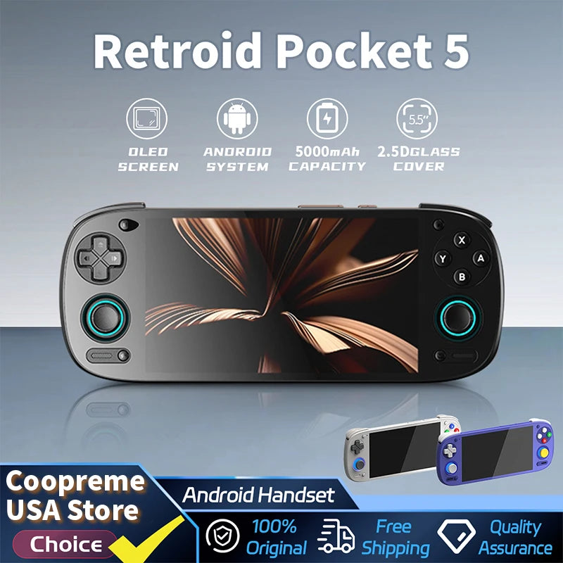 Retroid Pocket 5 – 5.5" AMOLED Android 13 Gaming Console