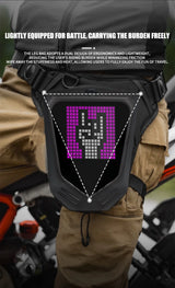 Smart LED Screen Motorcycle Bicycle Leg Bag Waterproof Ride Cycling Drop Leg Side Bag For Men Women DIY Pattern APP Control
