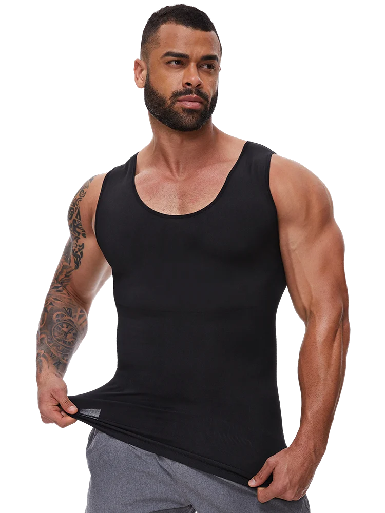 Men Body Shaper Slimming Compression Vest Undershirt Sexy Waist Trainer Tank Top Belly Control Workout Weight Loss Shapewear