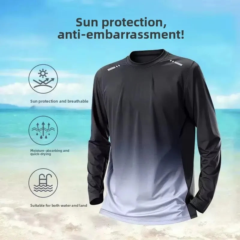 Men’s Quick-Dry Long-Sleeve Swim Set