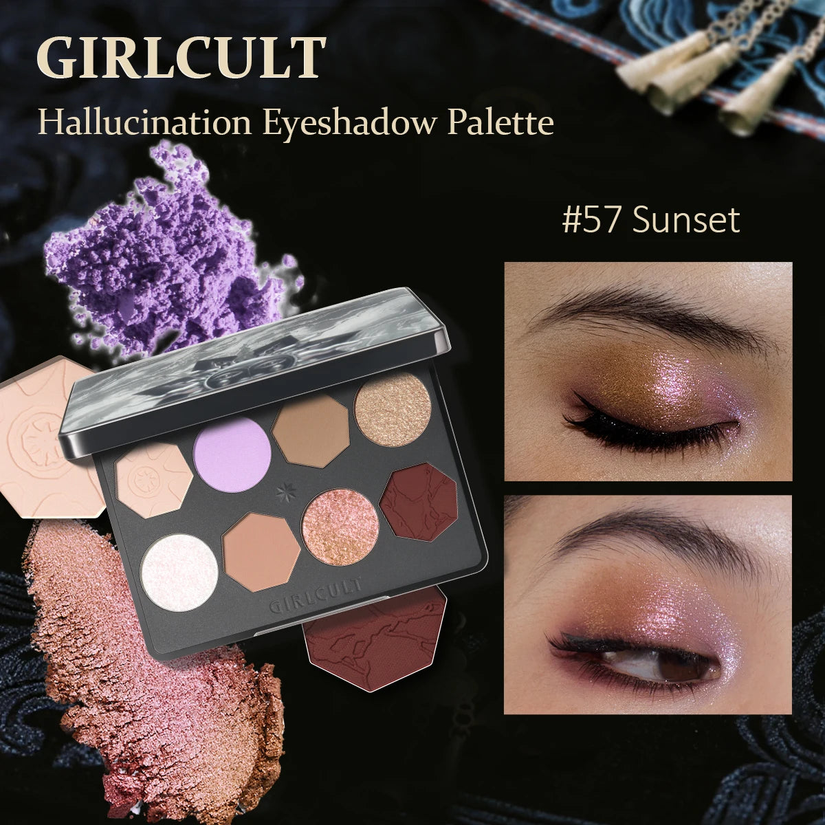 Girlcult Hallucination Eyeshadow Palette Trio (57–59)