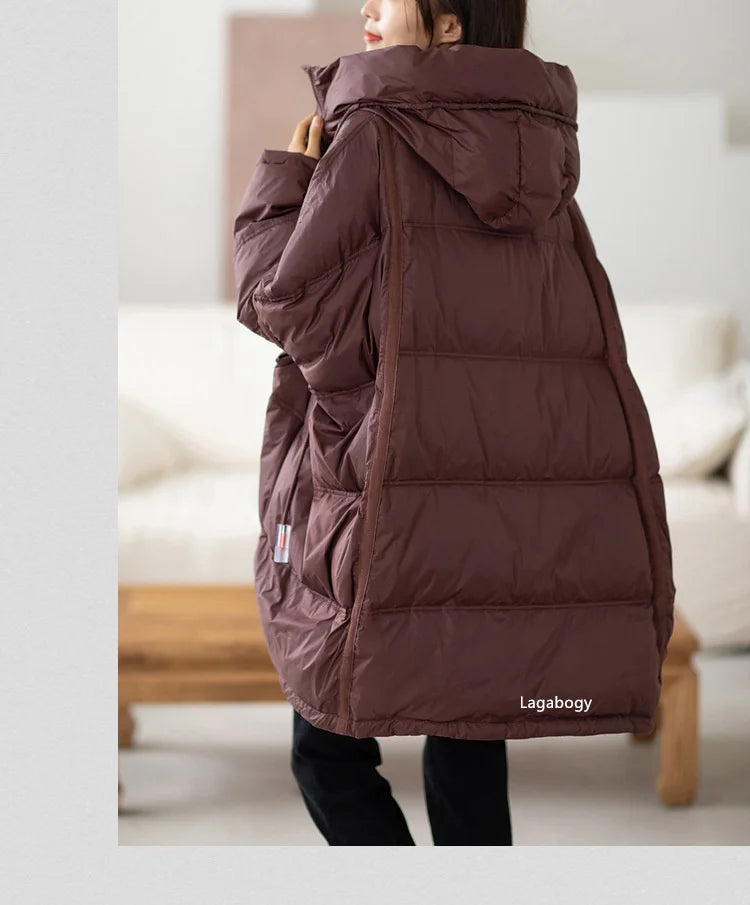 Women’s Oversized White Duck Down Puffer