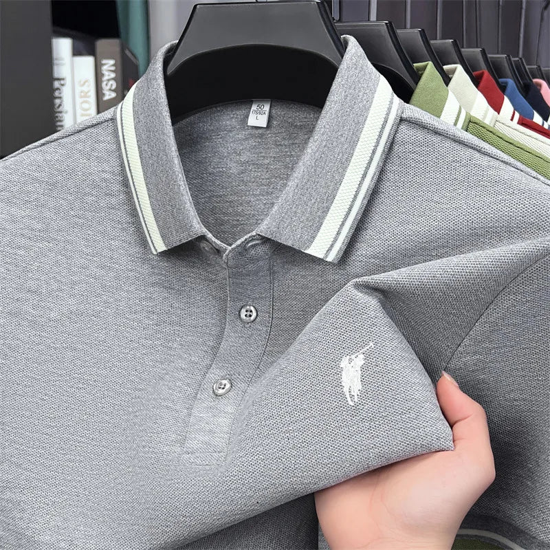 Men's Premium Cotton Polo Shirt | Embroidered Classic Fit