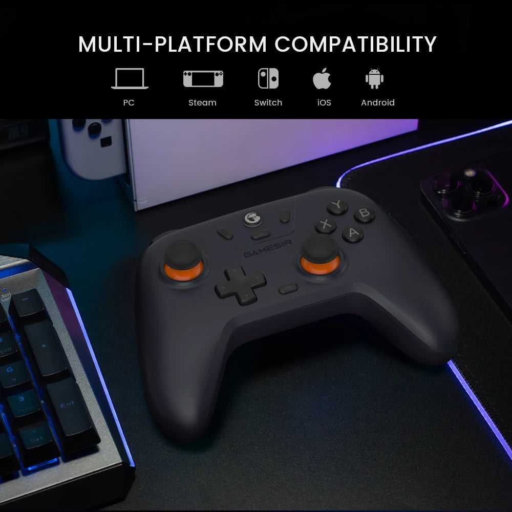 GameSir Nova Lite Wireless Gamepad Game Controller for Switch, Android, iOS, PC and Steam Games Hall Effect Joystick