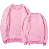 Korean Fashion Men's Round Neck Sweatshirts Autumn Long Sleeves Vacation Pullovers Tops Casual Popular Man Solid Sweat Shirts