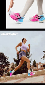 IRUNSVAN T800 Carbon Plate Sports Shoes Professional Marathon Racing Running Shoes for Man Cushioning Trainers Outdoor Athletic