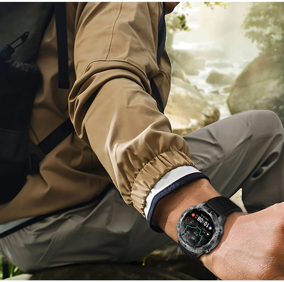 GUHUAVMI TANK Y102 – Military GPS Smart Watch for Men