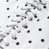 Fashion Polka Dot Two-pieces 7-inch Pants Sets Women's Slim Halter Waist-cinching Tops Hip-wrap Pant 2026 New Ladies Solid Suit