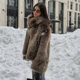 Women's Luxury Faux Fur Long Coat