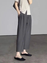 Women's High-Waist Ankle-Length Office Pants