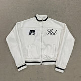 Korean Cartoon Baseball Jacket – Girls Kawaii Zip-Up