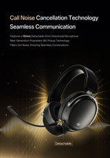 ATK N9 Game Headset Three Mode Wireless Headworn PS5  PC Gaming Headset Microphone Virtual 7.1 Surround Noise Reduction Headset