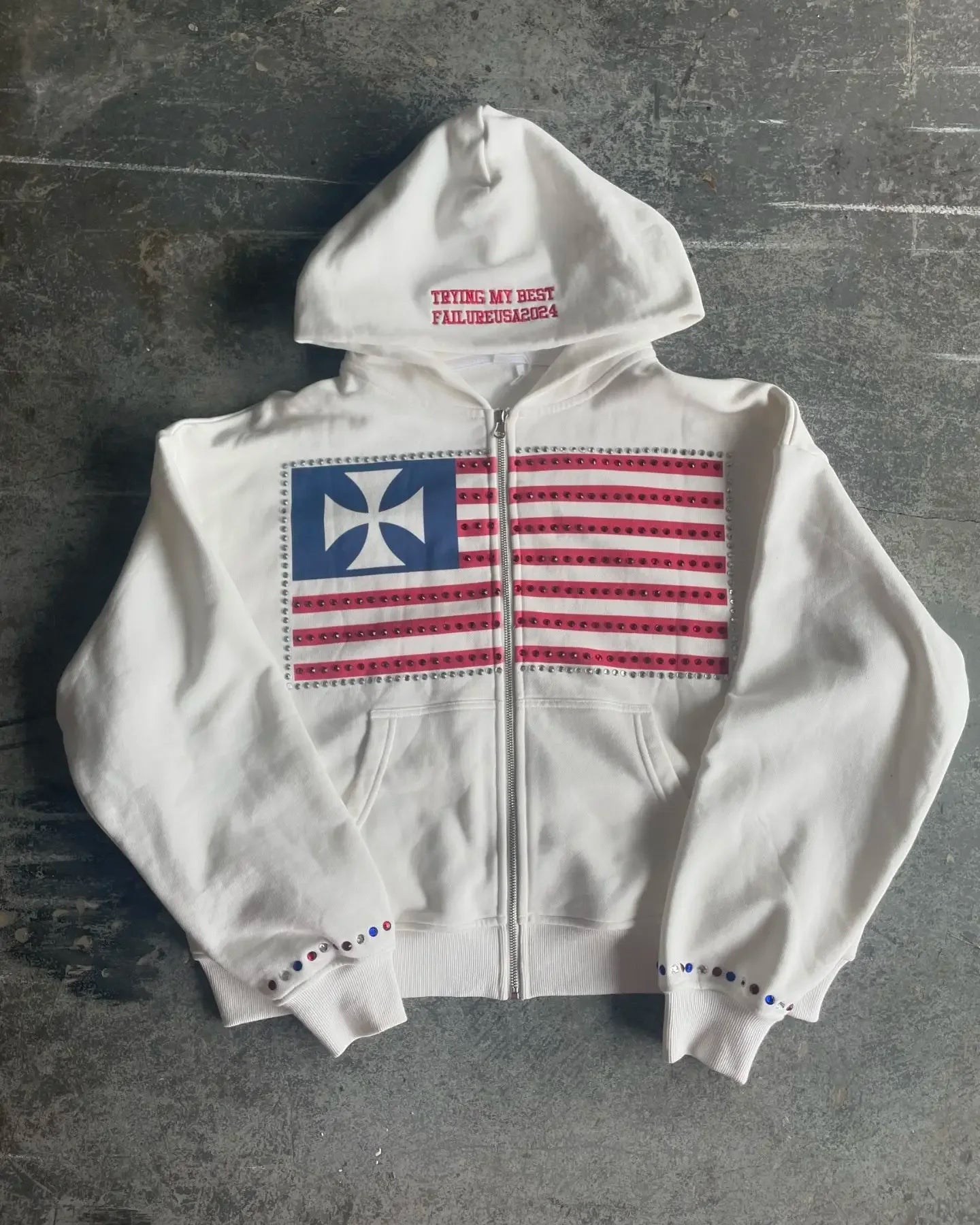 Two-Tone Y2K Minimalist Hooded Sweatshirt