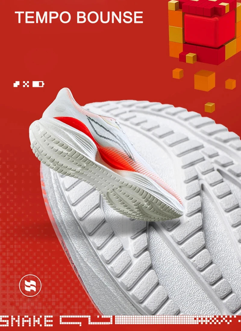 Li-Ning Women's SUPER LIGHT 22 Light Running Shoes TEMPO BOUNSE Cushion BOOM FIBER LiNing Wearable Anti-Slip Sneakers ARBV002