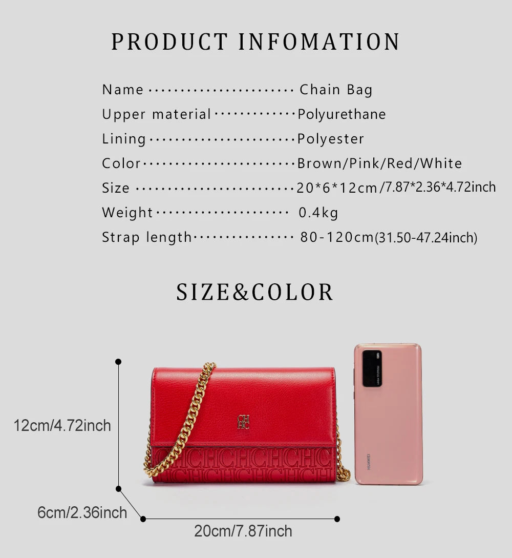 Minimalist Magnetic Flip Chain Bag