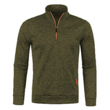 Animal Game Men's Half Zipper Sweatshirts Long Sleeve Solid Pullover Turtleneck Streetwear Warm Jacket Sport Coats Outerwear