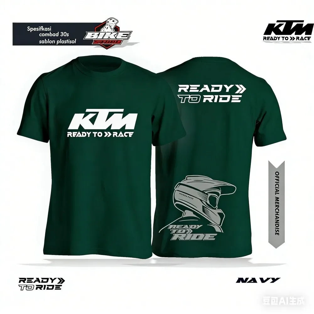 KTM Racing Graphic T-Shirt — Unisex Cotton Off-Road Moto Print Tee