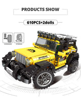 ZKZC Technical Off-road Racing Vehicle Truck Car Model Building Blocks City Monster Trucks Bricks Toys For Children Gift