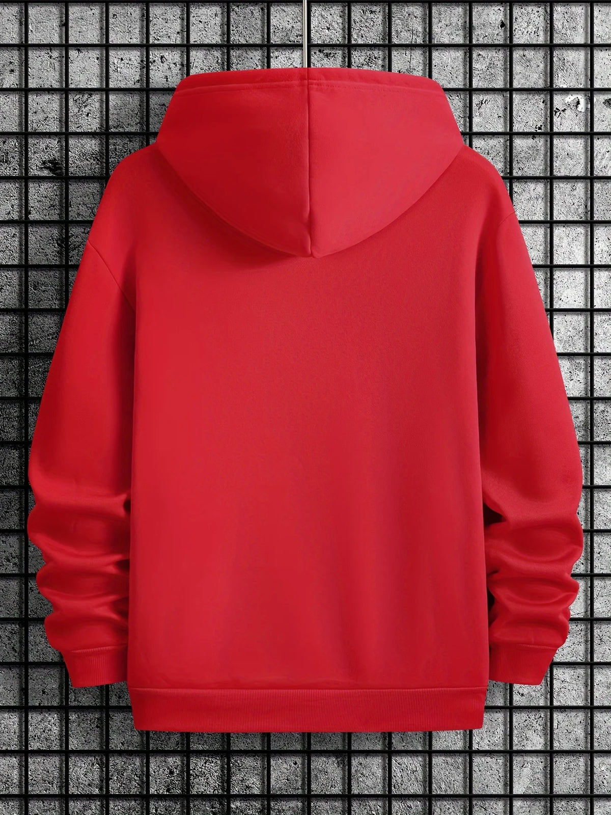 Men's Autumn and Winter Casual Fashionable Loose Brooklyn Classic Letter Printed Long-Sleeved Warm Hooded Pullover