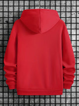 Men's Mountain Print Fleece Hoodie