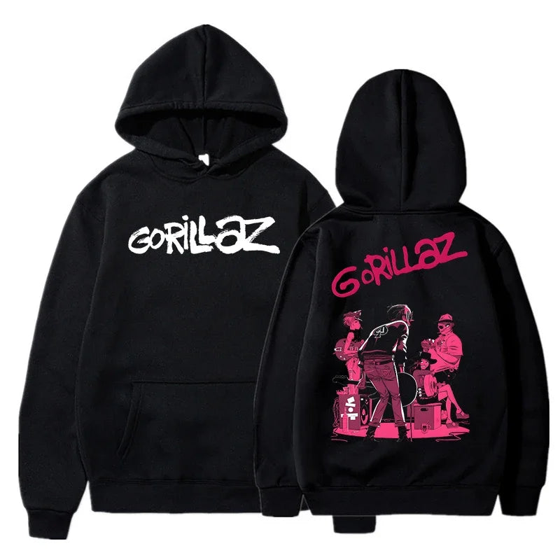 Gorillaz Graphic Hoodie with Relaxed Fit