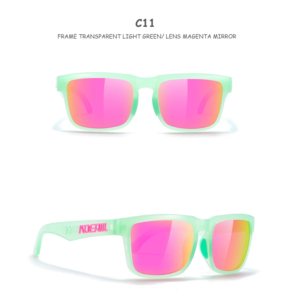 KDEAM For Young Age Small Size Polarized Sunglasses Reduce Glare and Enhance Clarity for Outdoor Sport Youthful Sun Glasses TR90