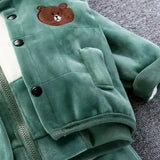 Children’s 3-Piece Padded Cartoon Outfit
