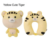 2-in-1 Cartoon Animal Travel Neck Pillow | U-Shape