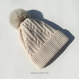 Women warm beanie hat men Plush and thickened cap winter ear protection high-end ski hat warm big head knit hat women's winter