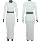 Elegant Two-Piece Long Sleeve Skirt Set