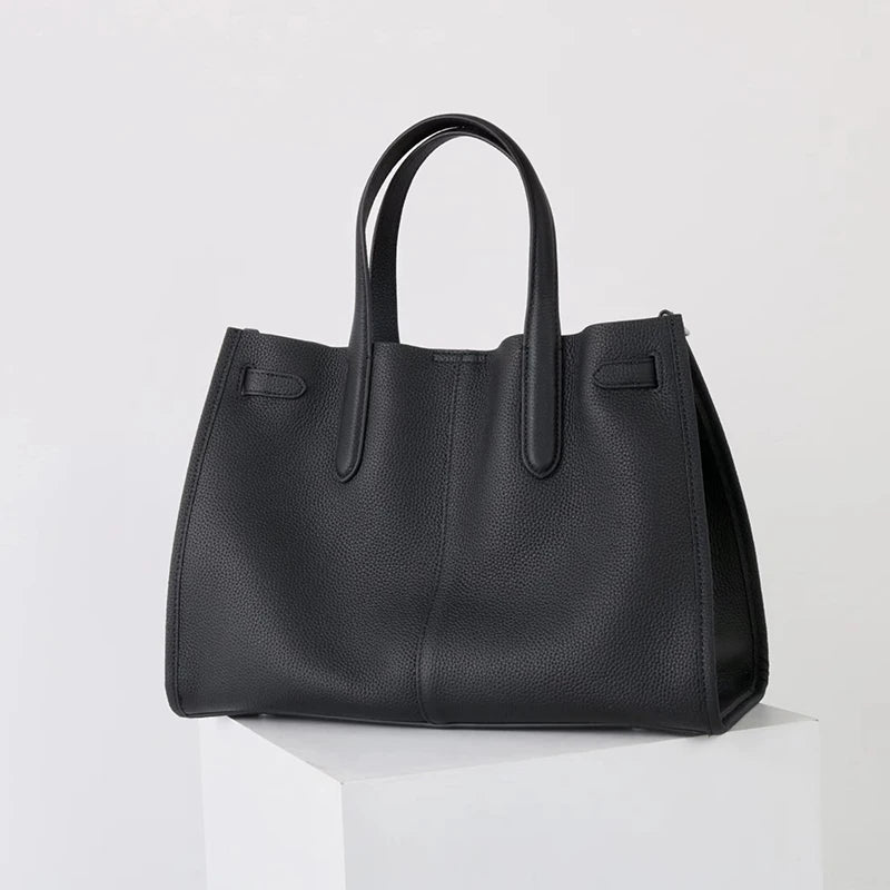 Luxury Brand Silver Buckle Women Bags Genuine Leather Handbags Women Shoulder Bags Cowhide Autumn Winter New Square Women Totes