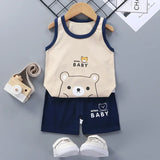 Kids' Cotton Summer Vest & Shorts Set