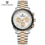 PAGANI DESIGN 2026 New Moon Men's Watches Luxury Quartz Watch For Men VK63 Chronograph AR Sapphire Mirror Ceramic Bezel Luminous