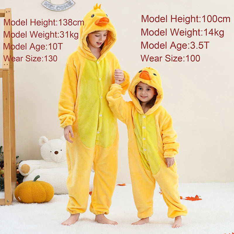 Kids' Capybara Flannel Onesie