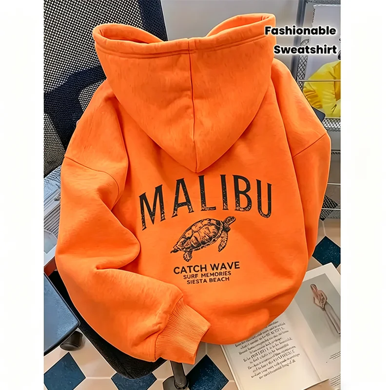 Autumn winter men's and women's kangaroo pocket hooded long sleeved hoodie with multiple prints, trendy and fashionable hip-hop