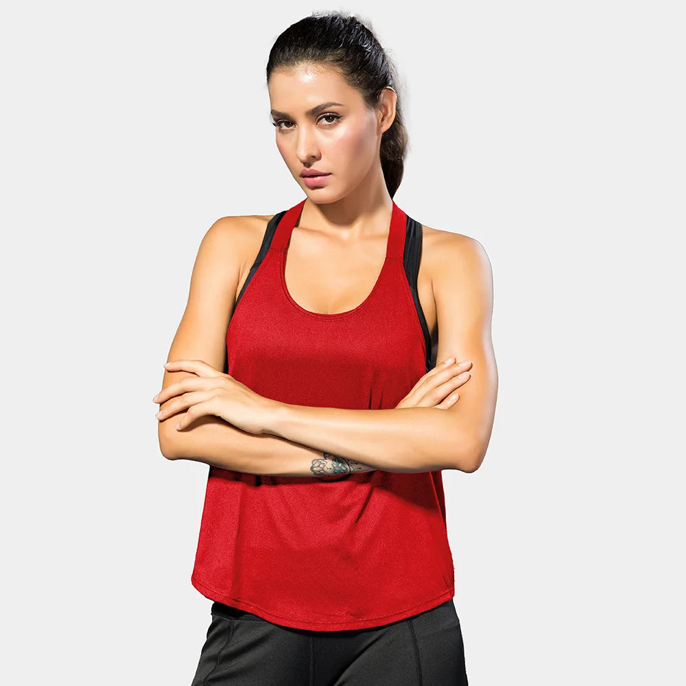 Open-Back Activewear Workout Tank